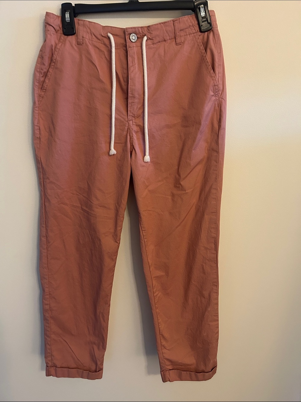 Kensie Women’s Dusty Rose Drawstring Chinos